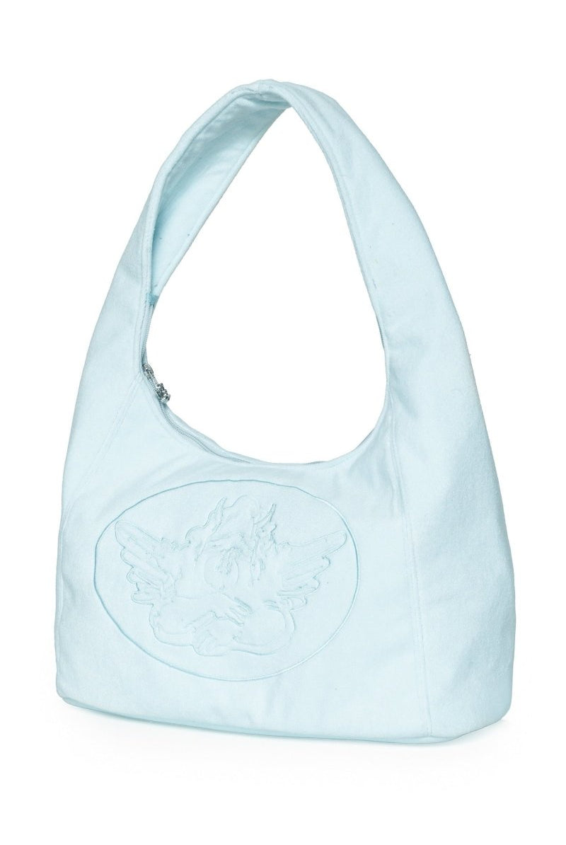Shop Boys Lie Boys Lie Blue Cant Get Enough Tote Bag Handbag for women – premium loungewear and festival fashion at Spoiled Brat
