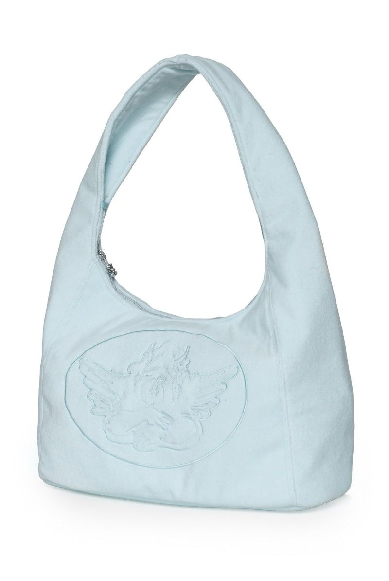 Shop Boys Lie Boys Lie Blue Cant Get Enough Tote Bag Handbag for women – premium loungewear and festival fashion at Spoiled Brat