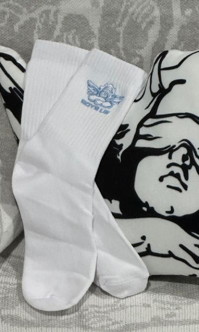 Boys Lie Blue Logo Socks - Spoiled Brat