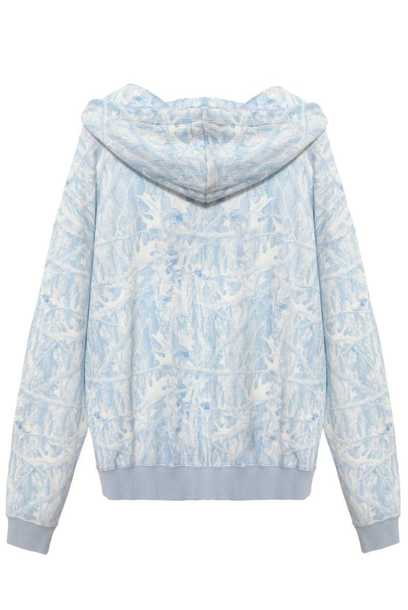 Shop Boys Lie Boys Lie Blue Manhunt Racer Hoodie as seen on Olivia Attwood Hooded Sweatshirt for women – premium loungewear and festival fashion at Spoiled Brat