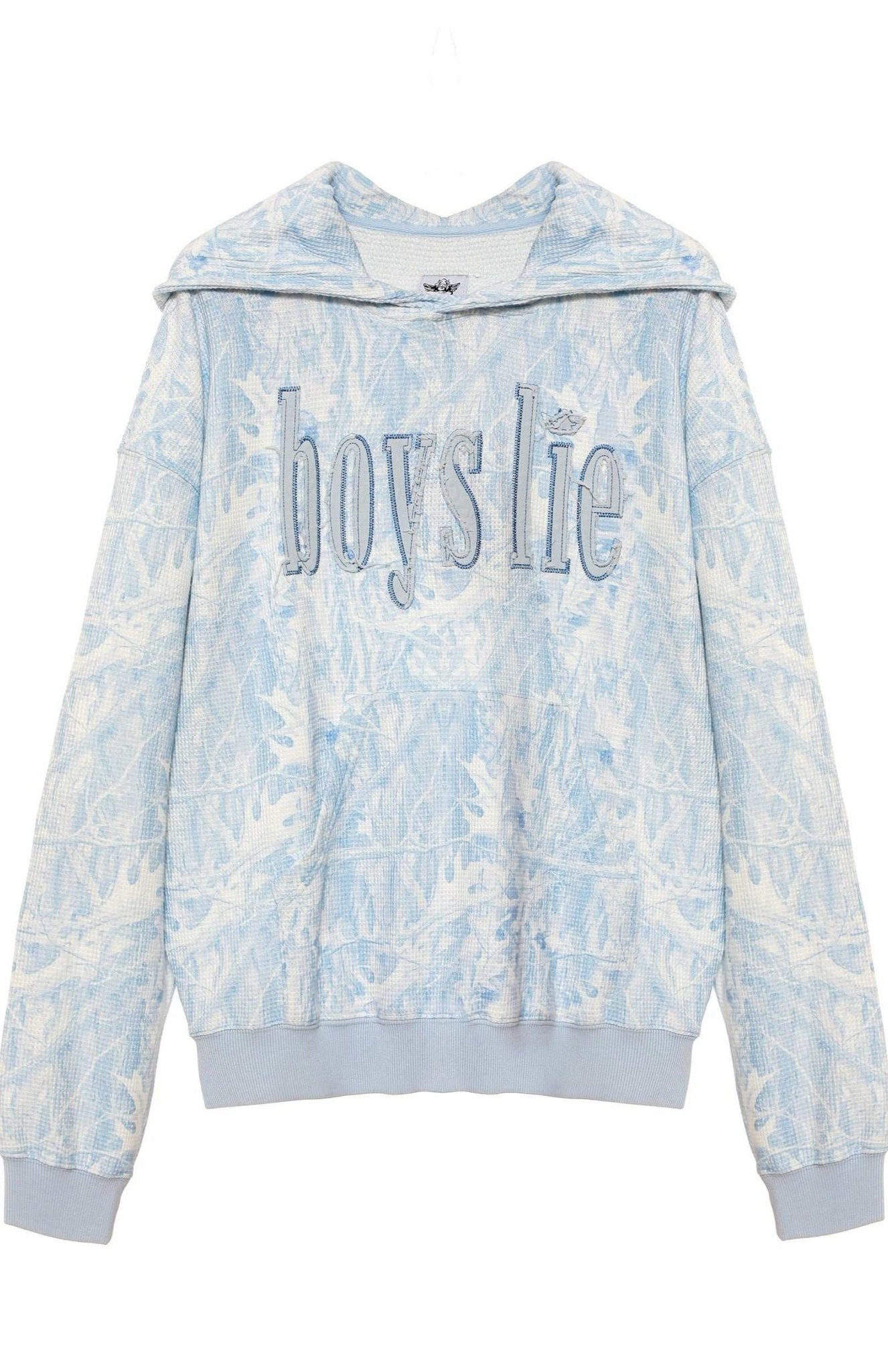 Shop Boys Lie Boys Lie Blue Manhunt Racer Hoodie Hooded Sweatshirt for women – premium loungewear and festival fashion at Spoiled Brat