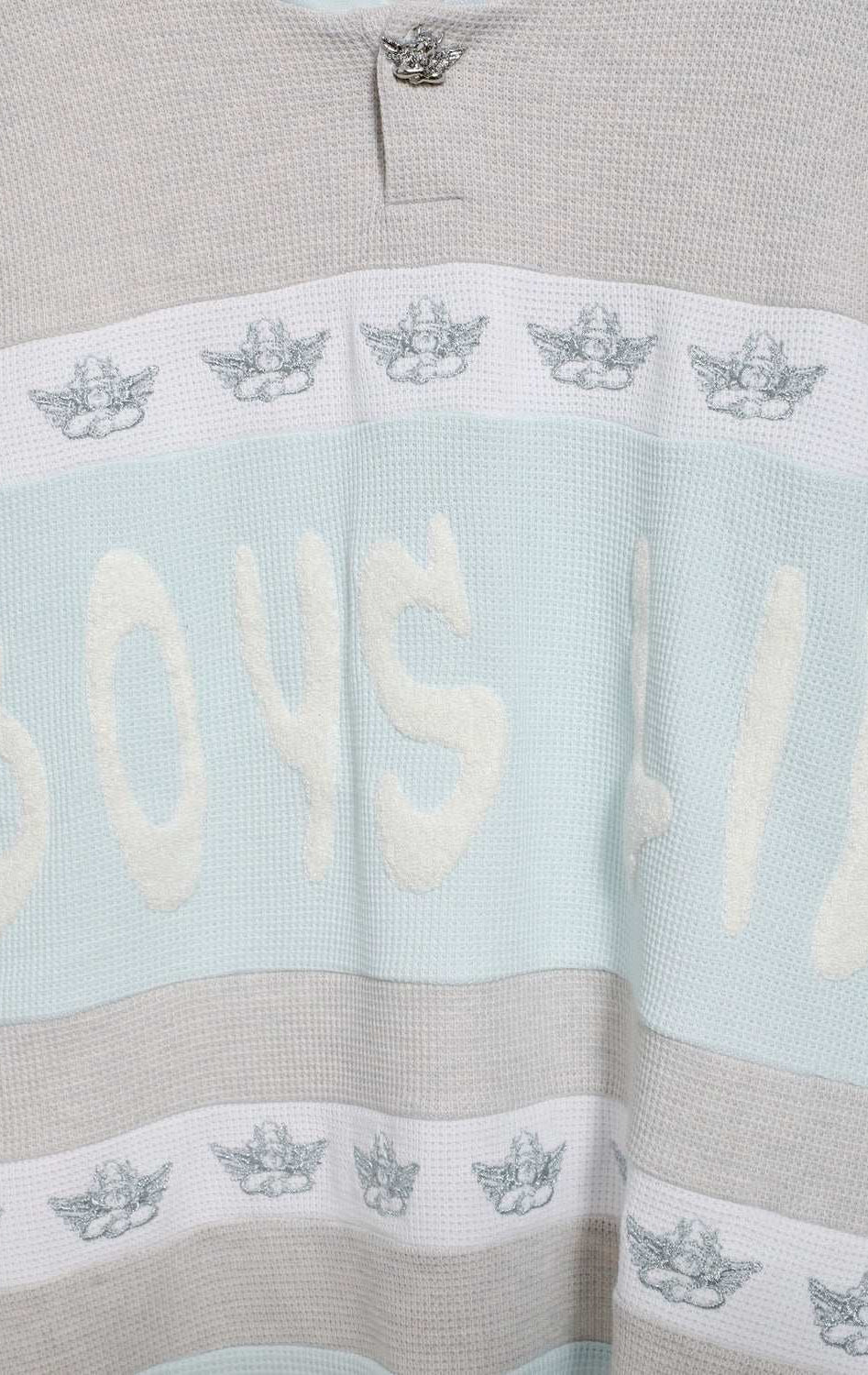 Shop Boys Lie Boys Lie Blue Private School Rider Crewneck Sweater for women – premium loungewear and festival fashion at Spoiled Brat