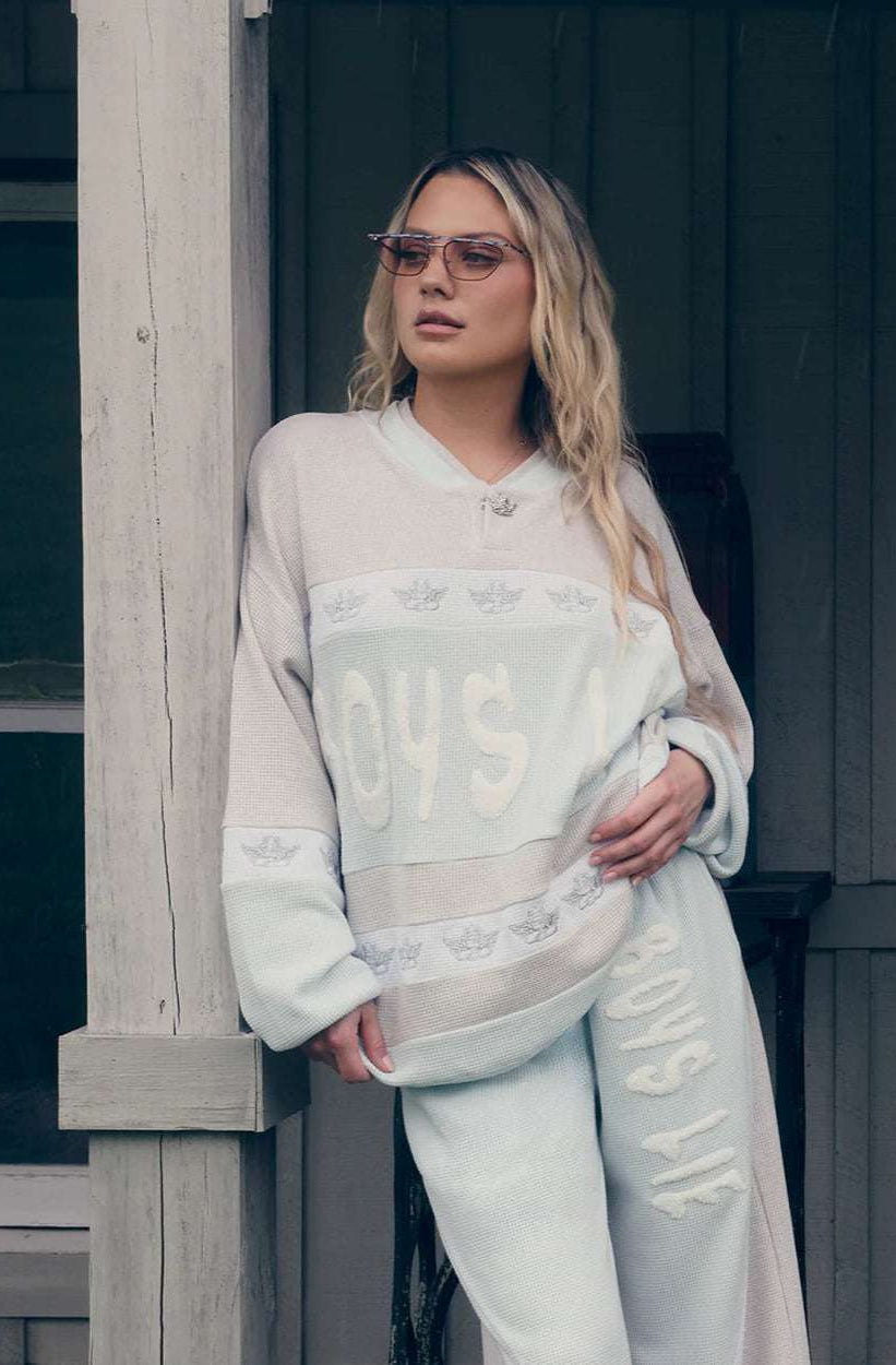 Boys Lie Blue Private School Rider Crewneck - Spoiled Brat