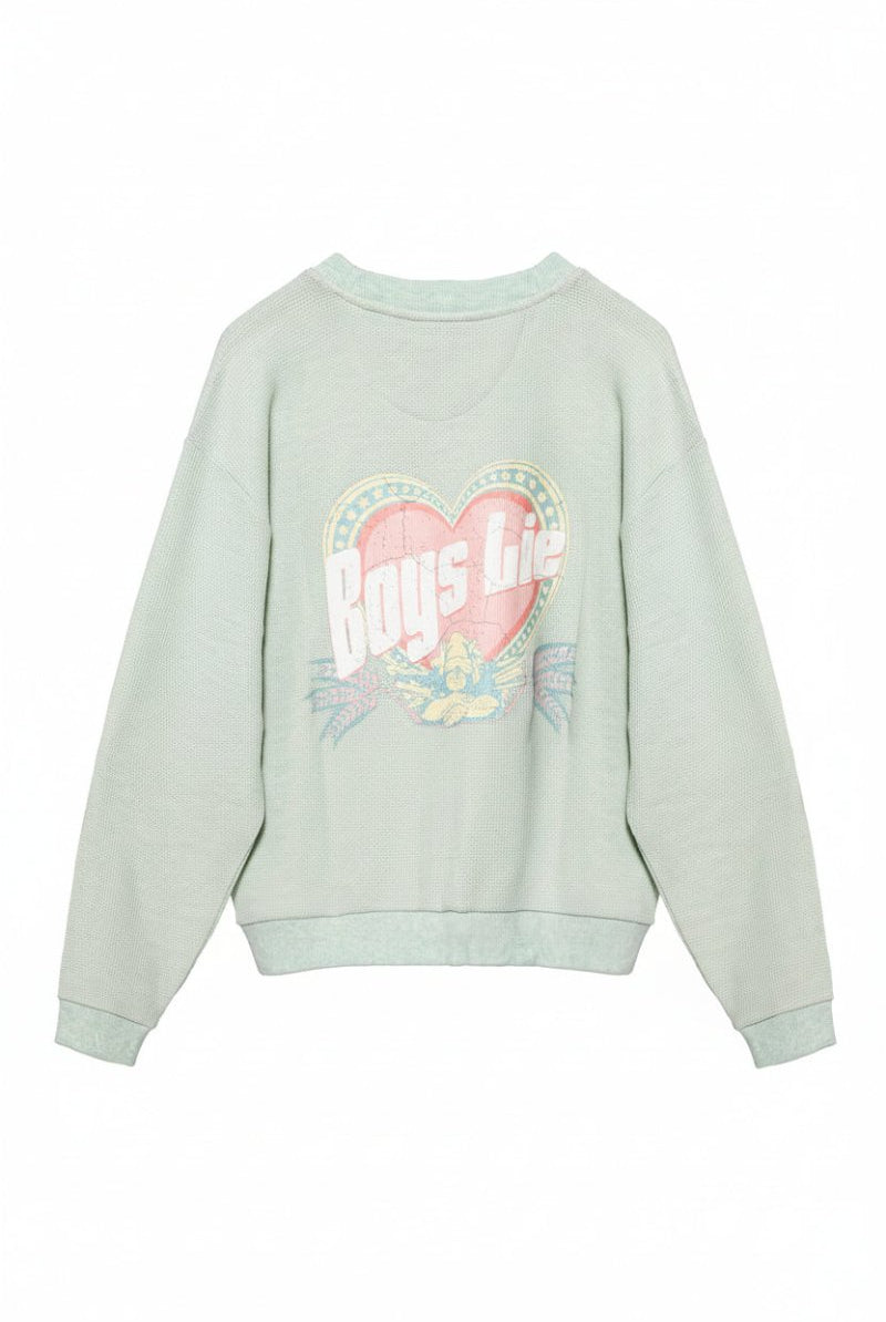 Shop Boys Lie Boys Lie Breakfast Beers Pastel Kara Crewneck Sweater Sweater for women – premium loungewear and festival fashion at Spoiled Brat