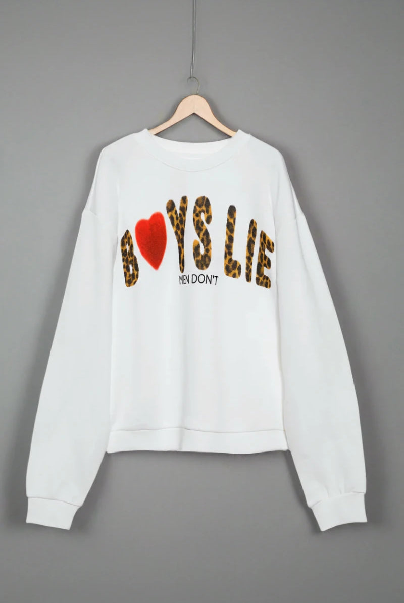 Shop Boys Lie Boys Lie Caitlyn Coded Kara Crewneck Sweater Sweater for women – premium loungewear and festival fashion at Spoiled Brat