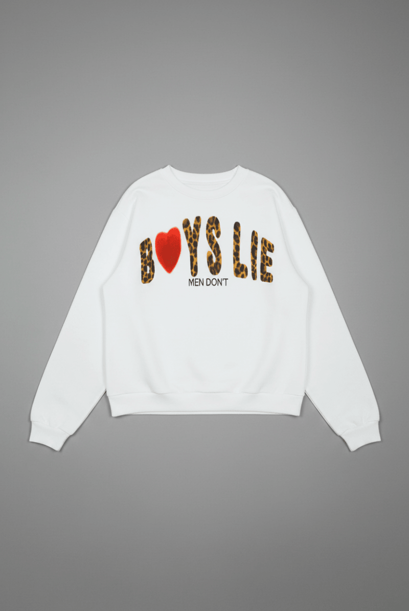 Shop Boys Lie Boys Lie Caitlyn Coded Kara Crewneck Sweater Sweater for women – premium loungewear and festival fashion at Spoiled Brat