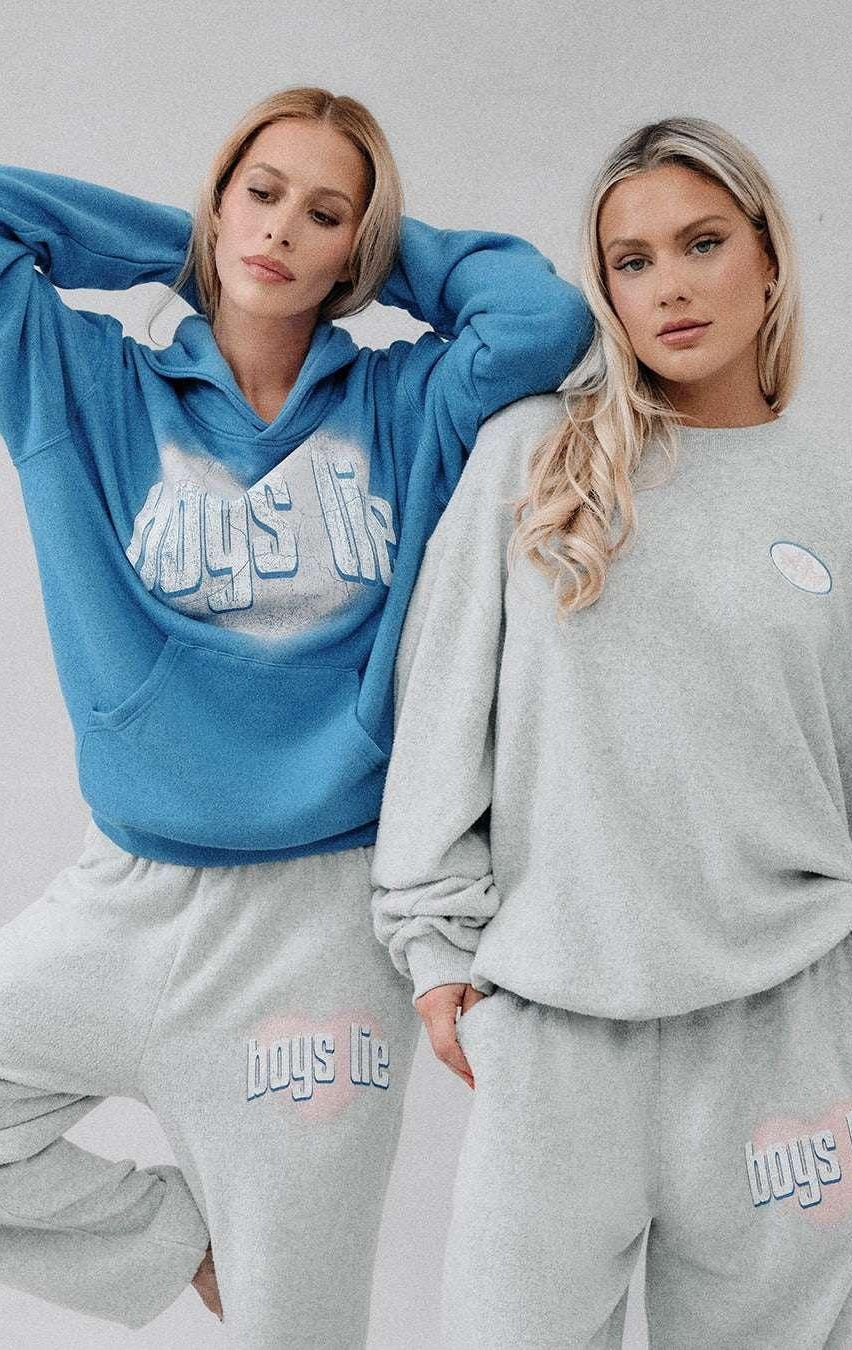 Shop Boys Lie Boys Lie Charmer Racer Hoodie as seen on Chloe Sims Hooded Sweatshirt for women – premium loungewear and festival fashion at Spoiled Brat