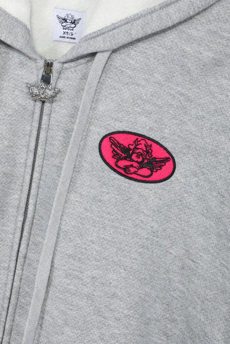 Shop Boys Lie Boys Lie Cupids Club Harley Zip Up Sweater Sweater for women – premium loungewear and festival fashion at Spoiled Brat