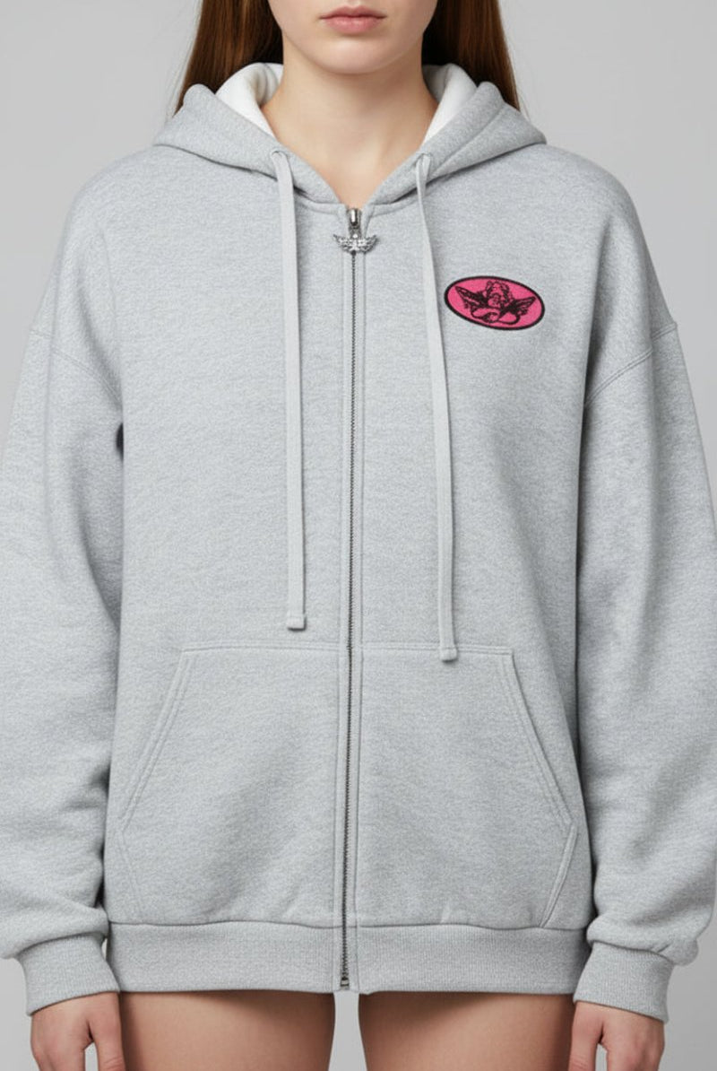 Shop Boys Lie Boys Lie Cupids Club Harley Zip Up Sweater Sweater for women – premium loungewear and festival fashion at Spoiled Brat