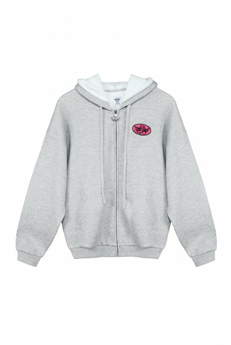 Shop Boys Lie Boys Lie Cupids Club Harley Zip Up Sweater Sweater for women – premium loungewear and festival fashion at Spoiled Brat