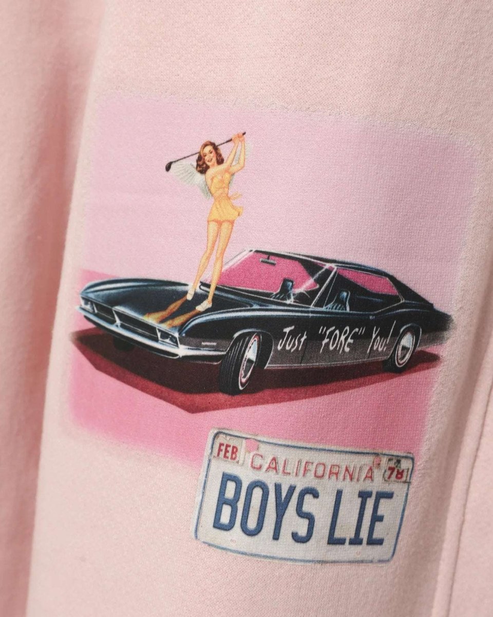 Shop Boys Lie Boys Lie Just Fore You Alex Pants as seen on Molly Marsh Jogger Bottoms for women – premium loungewear and festival fashion at Spoiled Brat
