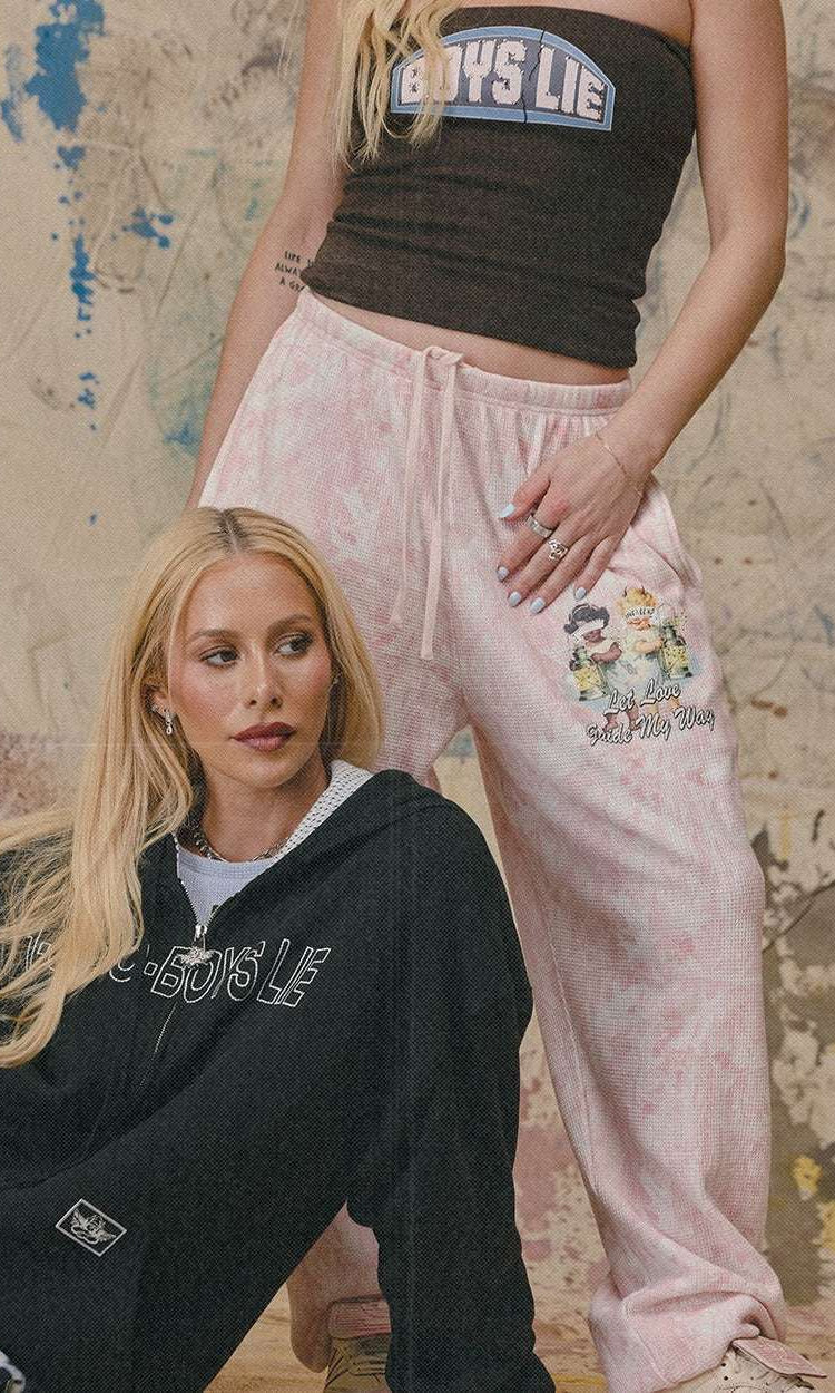 Boys Lie Let Love Guide My Way Kimmy Jogger Pant - Spoiled Brat