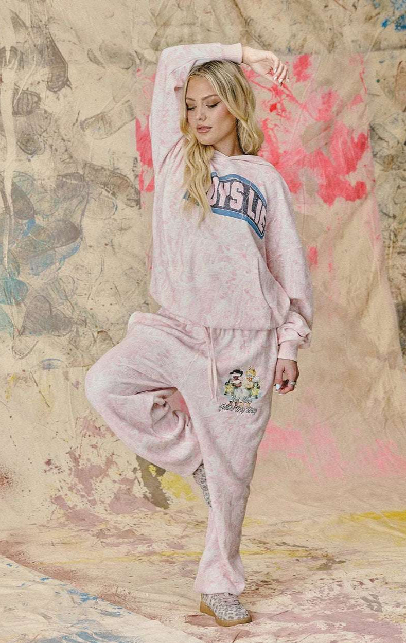 Shop Boys Lie Boys Lie Let Love Guide My Way Kimmy Jogger Pant Jogger Bottoms for women – premium loungewear and festival fashion at Spoiled Brat