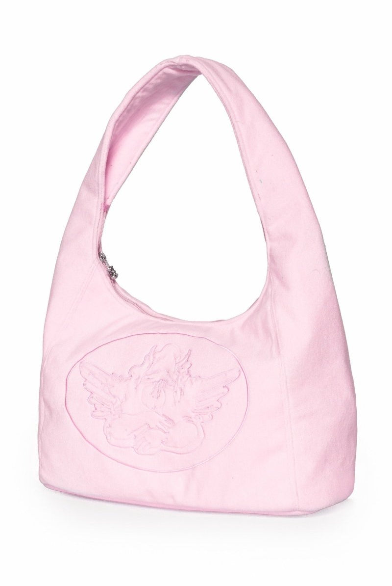 Shop Boys Lie Boys Lie Pink Cant Get Enough Tote Bag Handbag for women – premium loungewear and festival fashion at Spoiled Brat