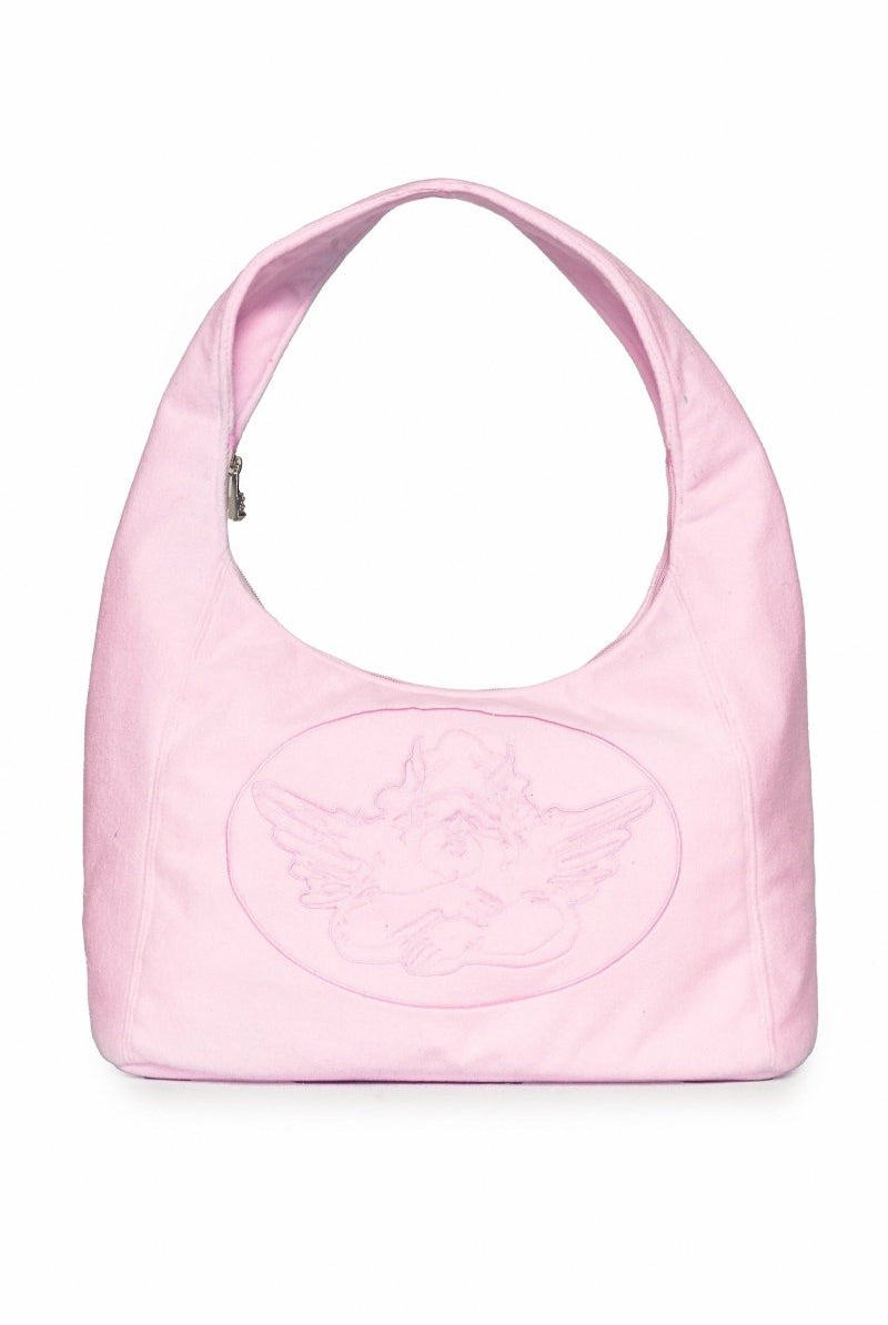 Shop Boys Lie Boys Lie Pink Cant Get Enough Tote Bag Handbag for women – premium loungewear and festival fashion at Spoiled Brat