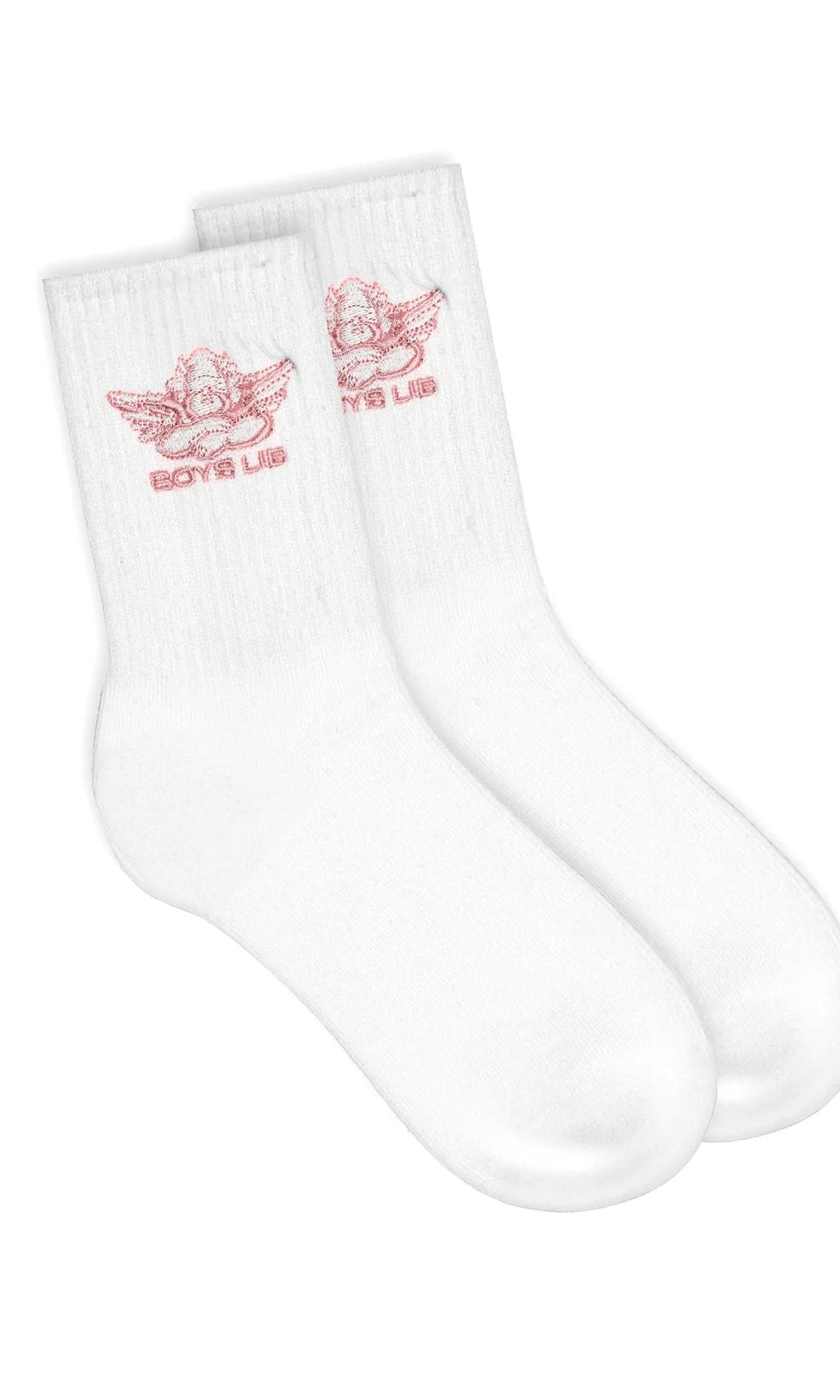 Boys Lie Pink Logo Socks - Spoiled Brat