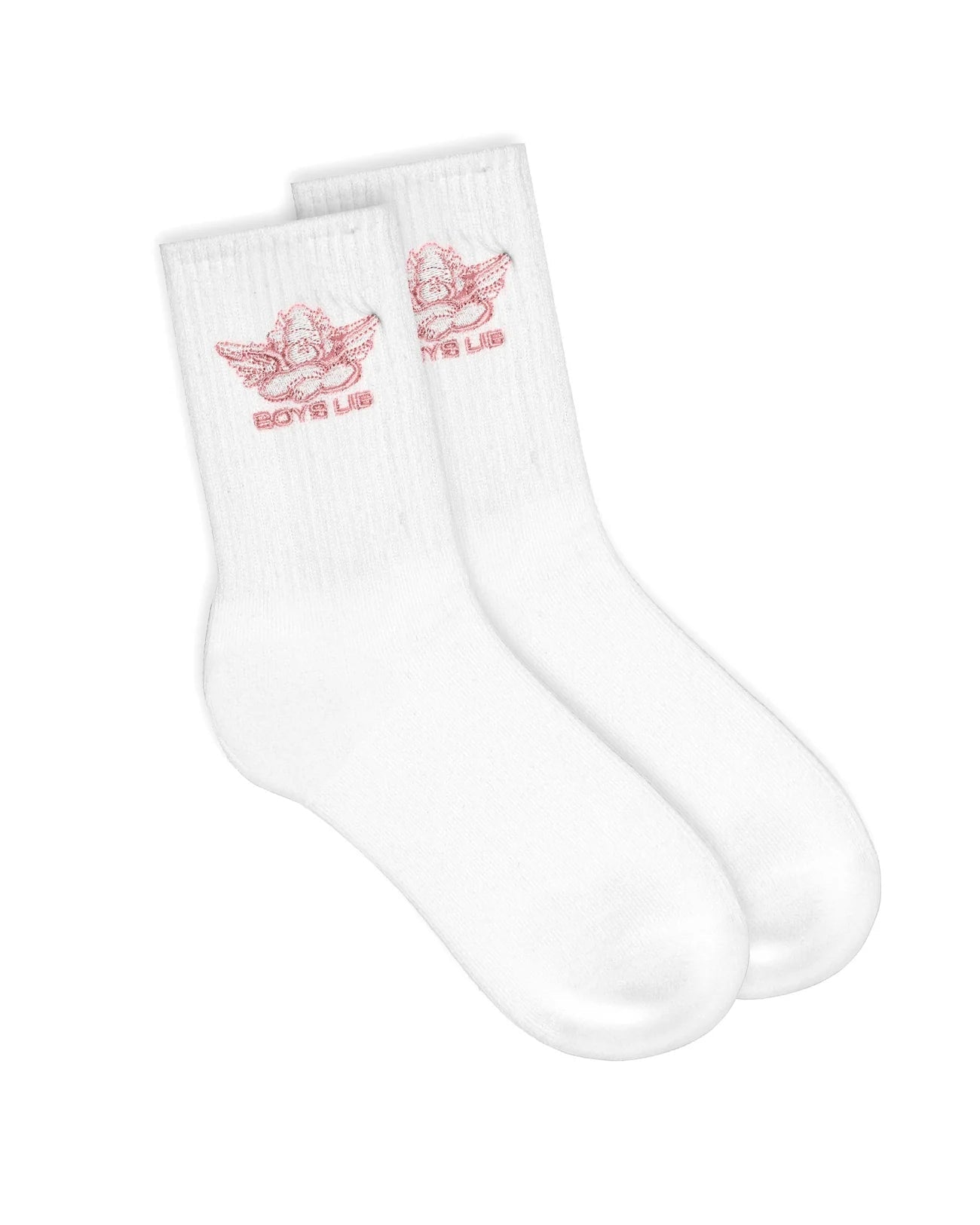 Boys Lie Pink Logo Socks - Spoiled Brat