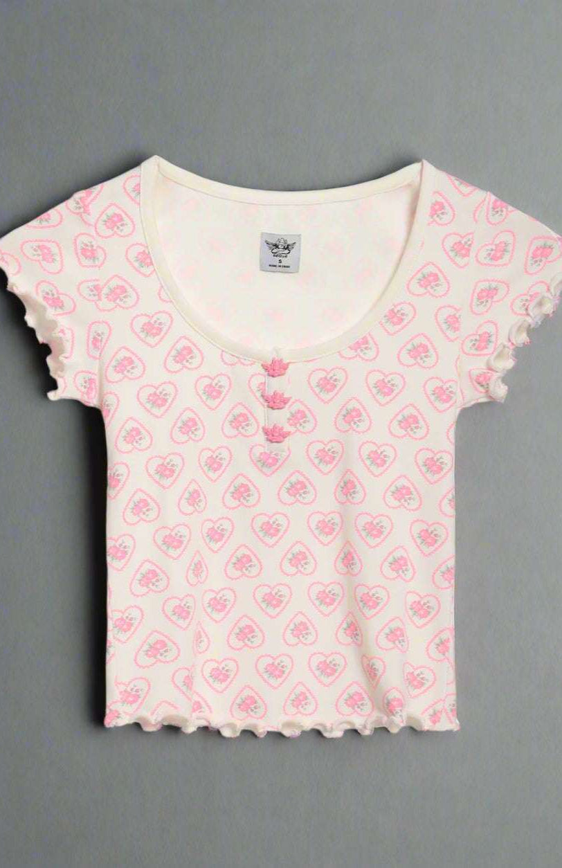 Shop Boys Lie Boys Lie Sweet Sadie Pajama Top Pyjamas for women – premium loungewear and festival fashion at Spoiled Brat