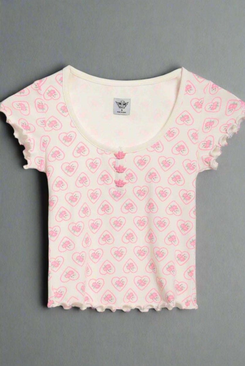Shop Boys Lie Boys Lie Sweet Sadie Pajama Top Pyjamas for women – premium loungewear and festival fashion at Spoiled Brat