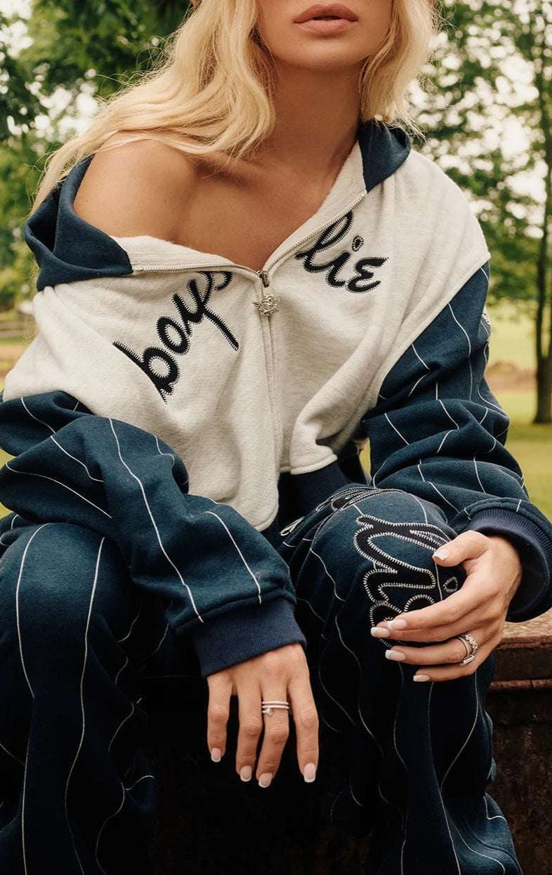 Shop Boys Lie Boys Lie The Big Leaguer Alex Zip up Hoodie Zip Up Hoodie for women – premium loungewear and festival fashion at Spoiled Brat