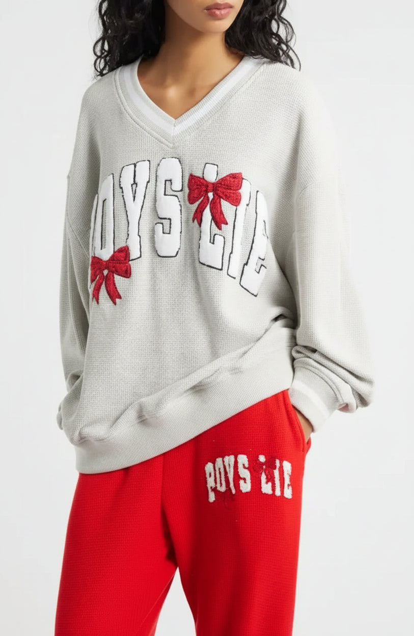 Shop Boys Lie Boys Lie Wrap Me In a Bow Harley Sweater Sweater for women – premium loungewear and festival fashion at Spoiled Brat