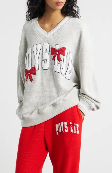 Shop Boys Lie Boys Lie Wrap Me In a Bow Harley Sweater Sweater for women – premium loungewear and festival fashion at Spoiled Brat