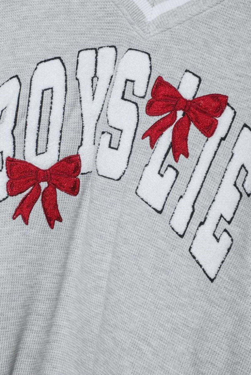 Shop Boys Lie Boys Lie Wrap Me In a Bow Hayley Sweater Sweater for women – premium loungewear and festival fashion at Spoiled Brat