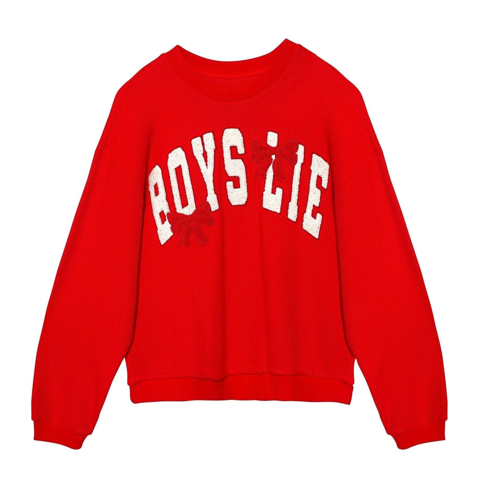 Shop Boys Lie Boys Lie Wrap Me In a Bow Kara Sweater Sweater for women – premium loungewear and festival fashion at Spoiled Brat