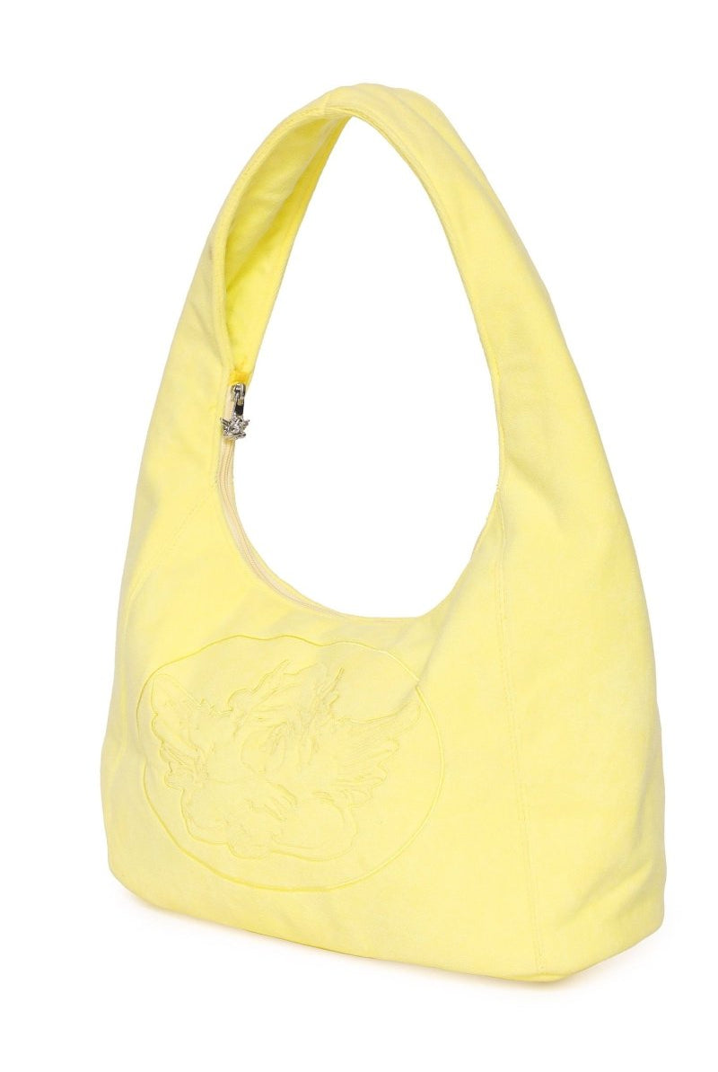 Shop Boys Lie Boys Lie Yellow Cant Get Enough Tote Bag Handbag for women – premium loungewear and festival fashion at Spoiled Brat