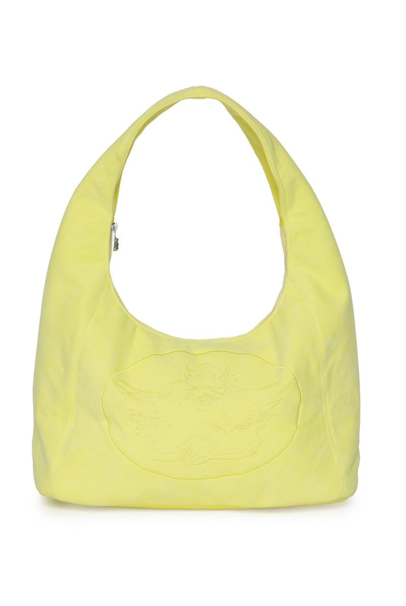 Shop Boys Lie Boys Lie Yellow Cant Get Enough Tote Bag Handbag for women – premium loungewear and festival fashion at Spoiled Brat