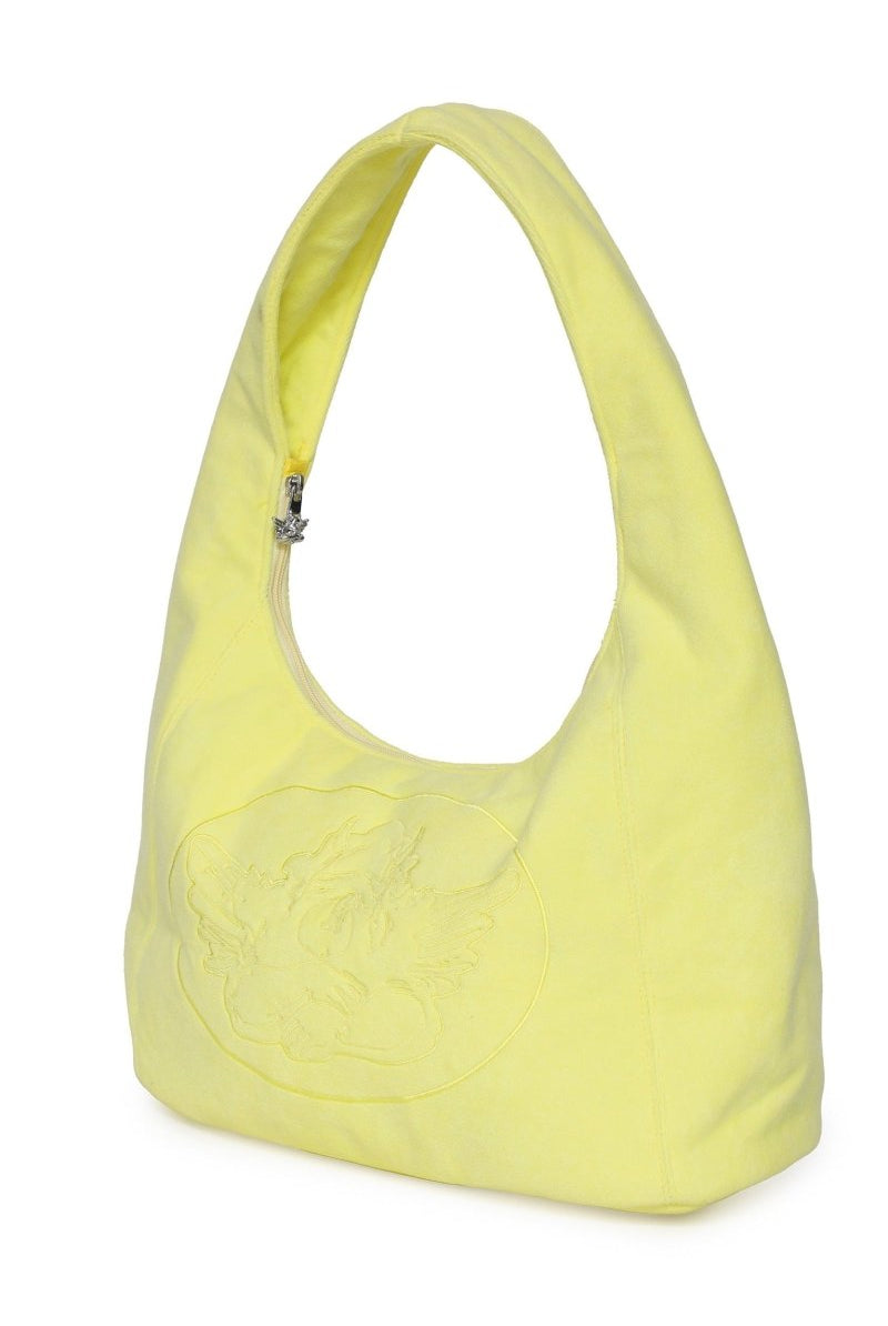 Shop Boys Lie Boys Lie Yellow Cant Get Enough Tote Bag Handbag for women – premium loungewear and festival fashion at Spoiled Brat