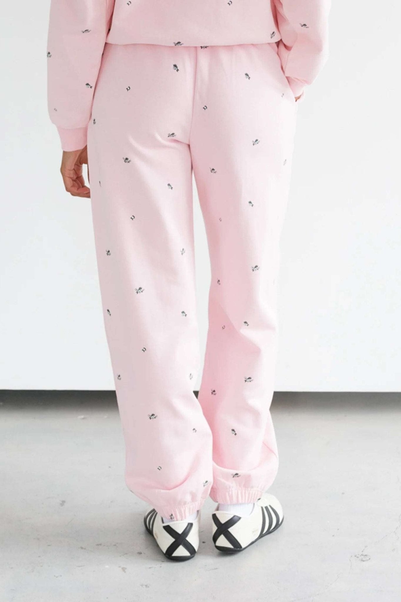 Shop Brunette The Label Brunette The Label "Be Kind" All Over Floral Oversized Joggers Sweatpants for women – premium loungewear and festival fashion at Spoiled Brat