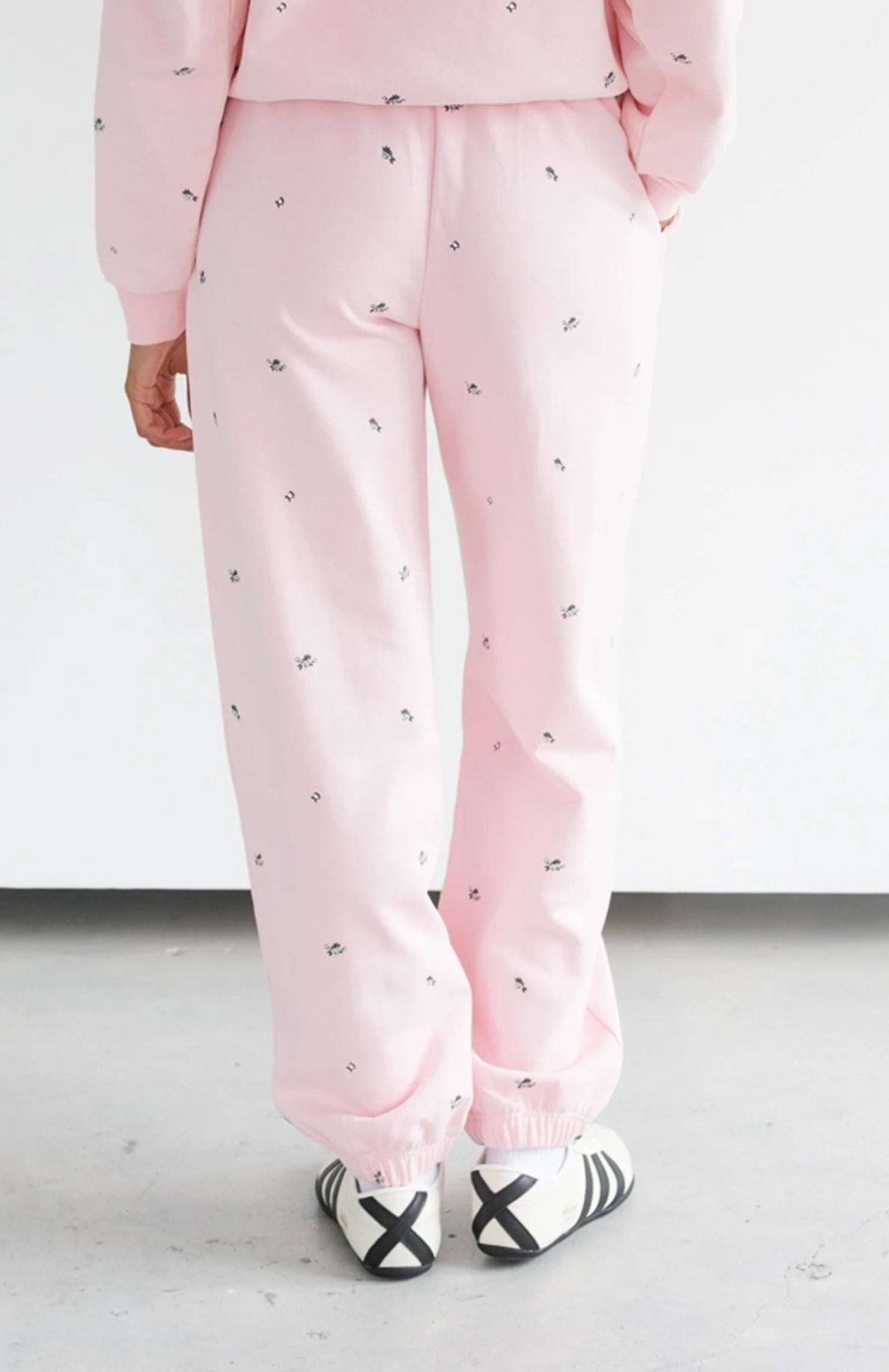 Shop Brunette The Label Brunette The Label "Be Kind" All Over Floral Oversized Joggers Sweatpants for women – premium loungewear and festival fashion at Spoiled Brat