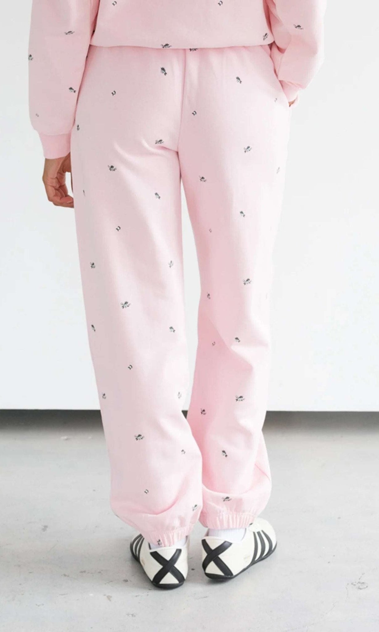 Shop Brunette The Label Brunette The Label "Be Kind" All Over Floral Oversized Joggers Sweatpants for women – premium loungewear and festival fashion at Spoiled Brat