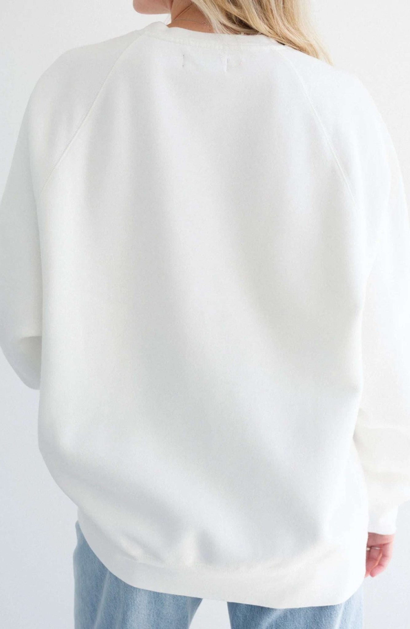 Shop Brunette The Label Brunette The Label "Blonde" Varsity Hair Colour Not Your Boyfriend's Crew Sweater Sweater for women – premium loungewear and festival fashion at Spoiled Brat