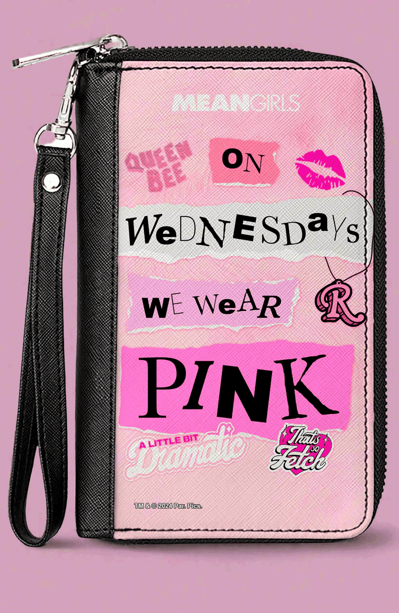 Shop Buckle Down Products Buckle Down Mean Girls Plastics Purse Wallet for women – premium loungewear and festival fashion at Spoiled Brat