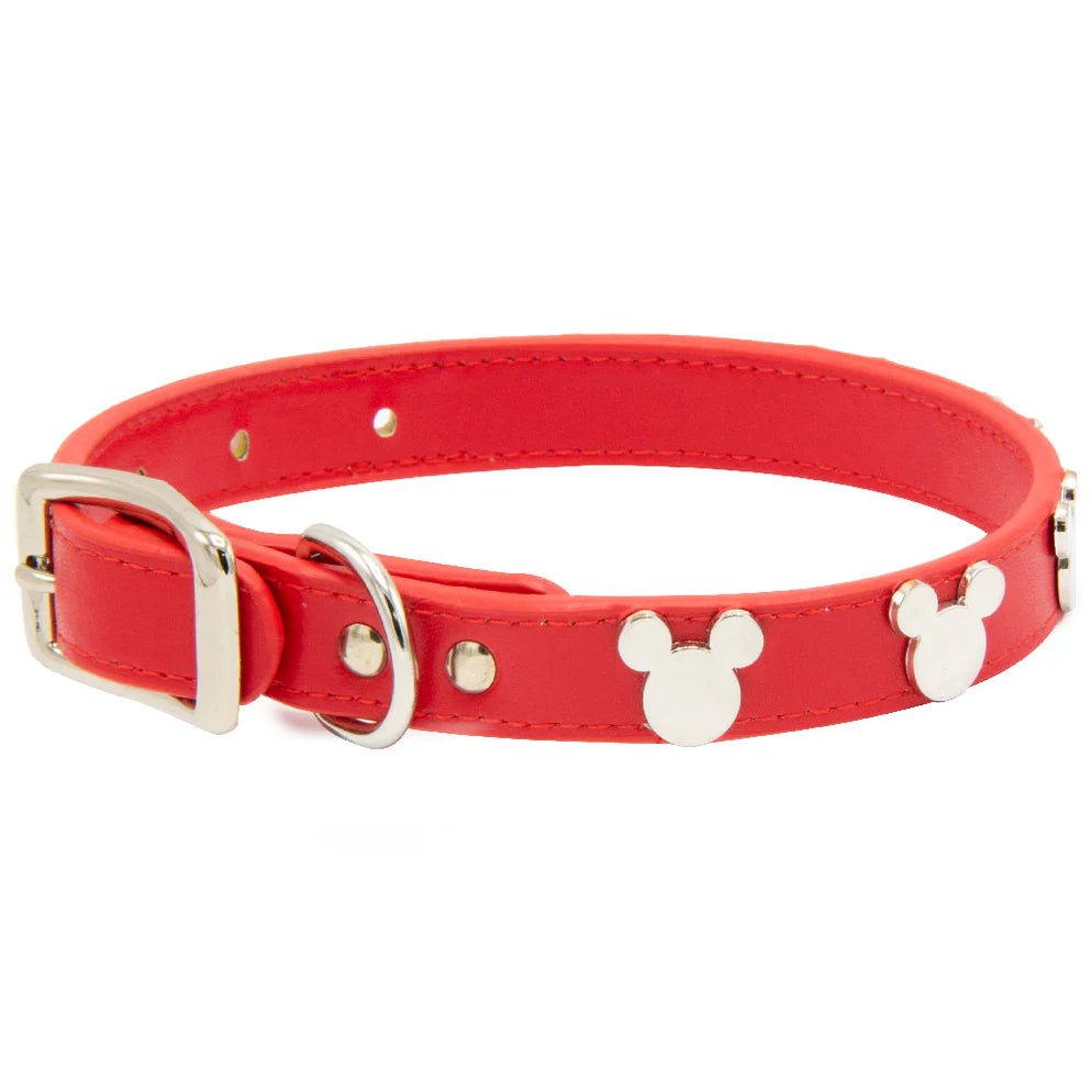 Buckle Down Products Disney Mickey Mouse Vegan Leather Dog Collar by Buckle Down Products – Dog Collar – XS (6-9" Neck) | Spoiled Brat UK