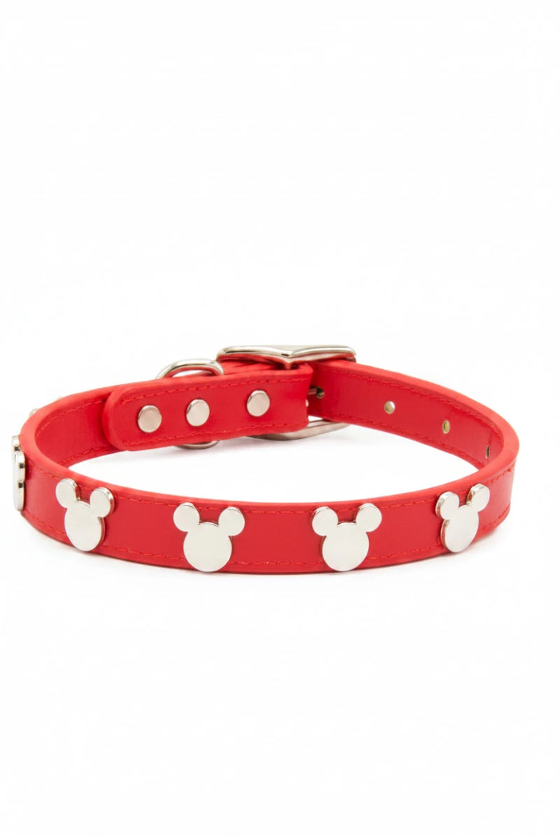 Shop Buckle Down Products Buckle Down Products Disney Mickey Mouse Vegan Leather Dog Collar Dog Collar for women – premium loungewear and festival fashion at Spoiled Brat