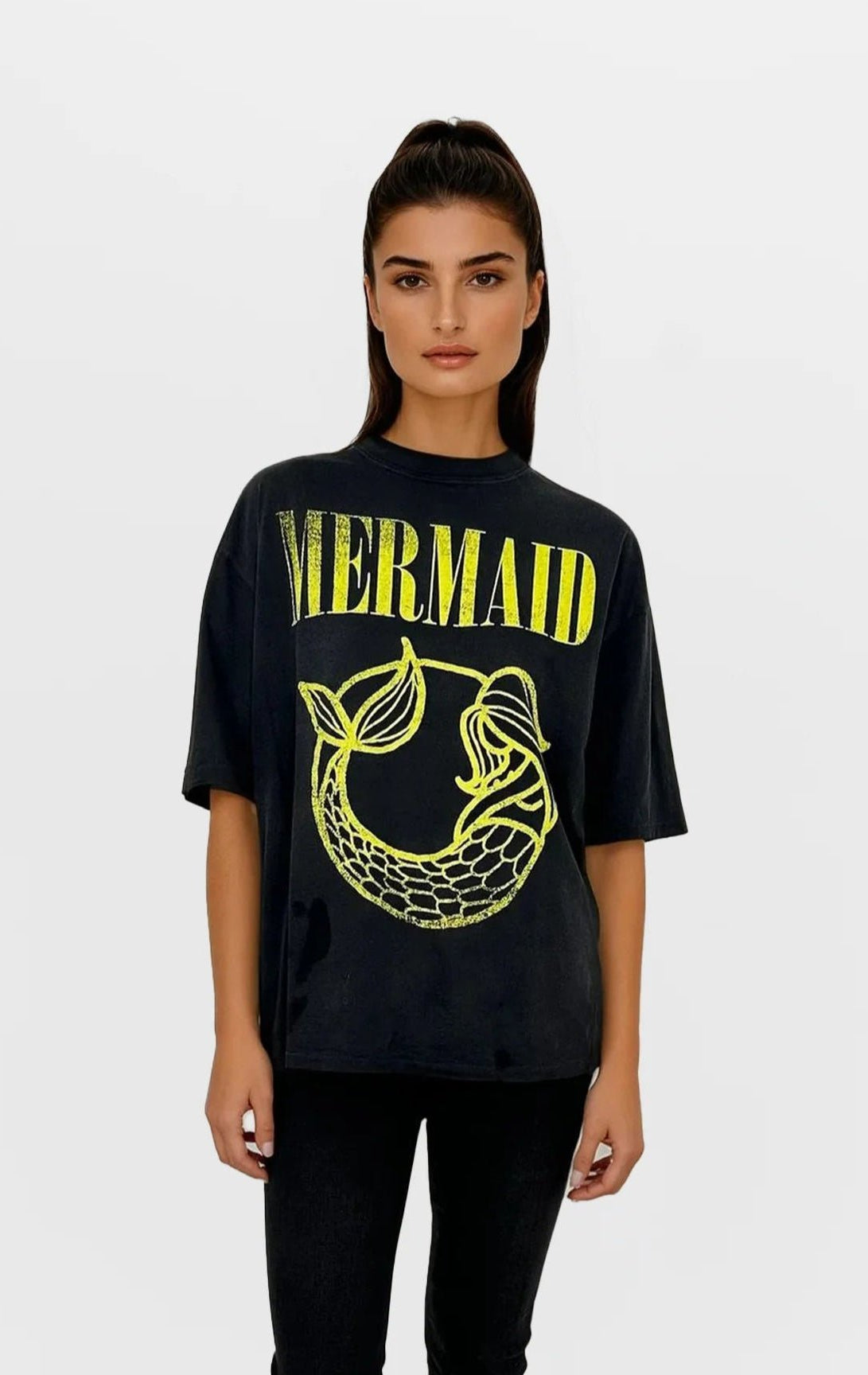 Shop CHRLDR CHRLDR Mermaid Oversized T-Shirt T-Shirt for women – premium loungewear and festival fashion at Spoiled Brat