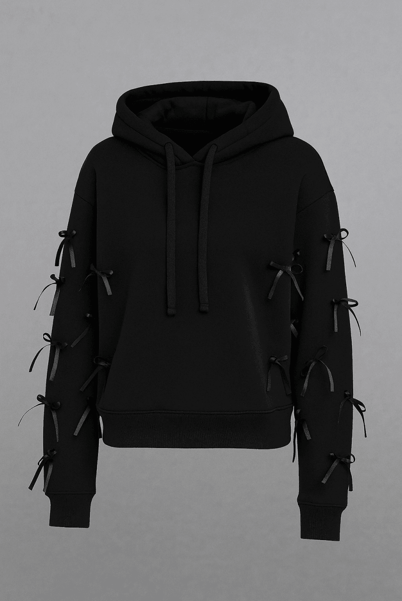 Shop CHRLDR CHRLDR Molly Bows Hoodie Hoodie for women – premium loungewear and festival fashion at Spoiled Brat