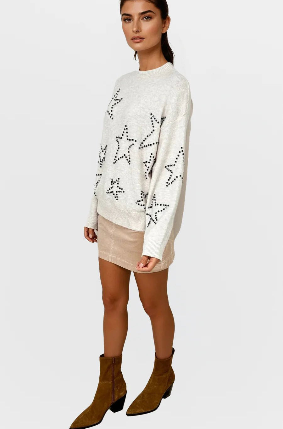 CHRLDR Studded Star Perfect Sweater - Spoiled Brat