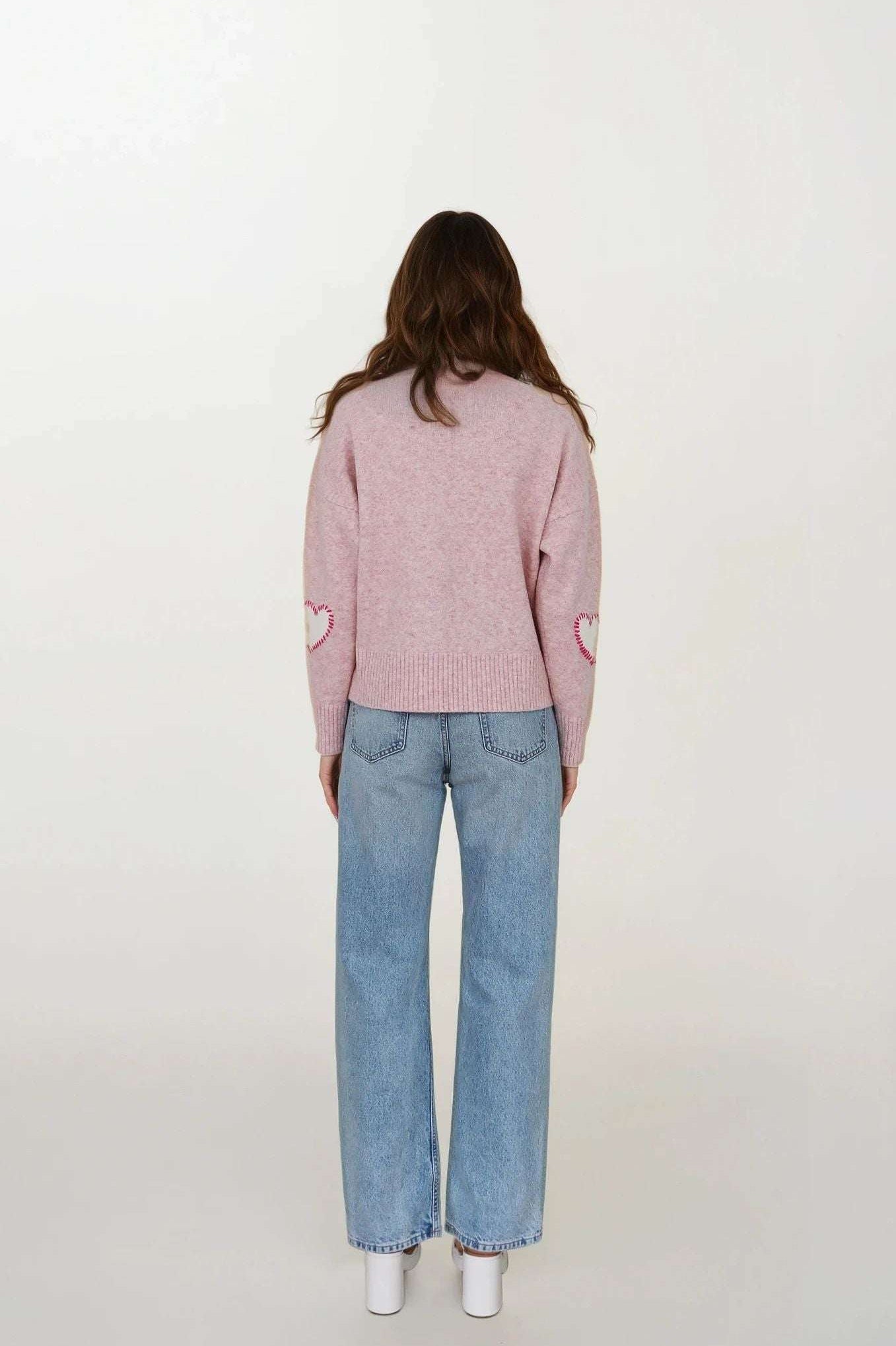 Shop CHRLDR CHRLDR Sweetheart V Neck Perfect Sweater Jumper for women – premium loungewear and festival fashion at Spoiled Brat