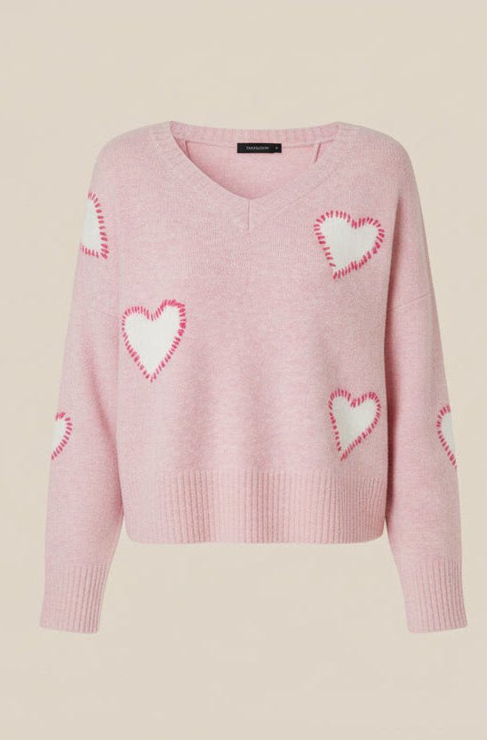CHRLDR Sweetheart V Neck Perfect Sweater - Spoiled Brat