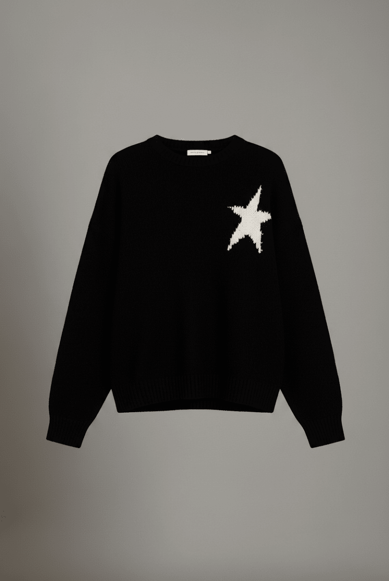Shop CHRLDR CHRLDR Sylvie Star Patch Perfect Sweater Jumper for women – premium loungewear and festival fashion at Spoiled Brat