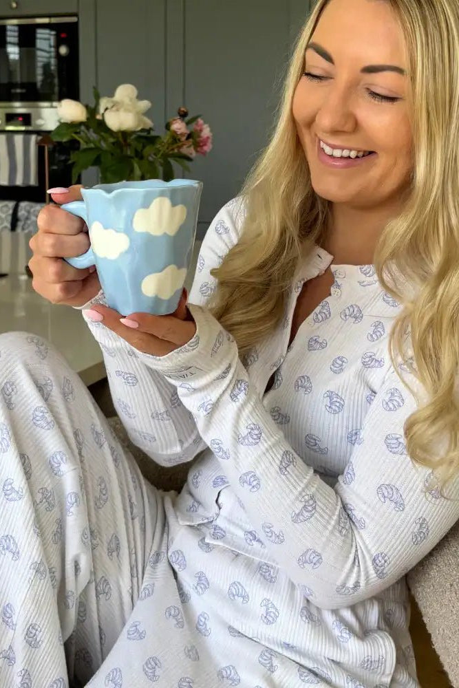 Shop Coconut Lane Coconut Lane Clouds Coffee Mug Mug for women – premium loungewear and festival fashion at Spoiled Brat