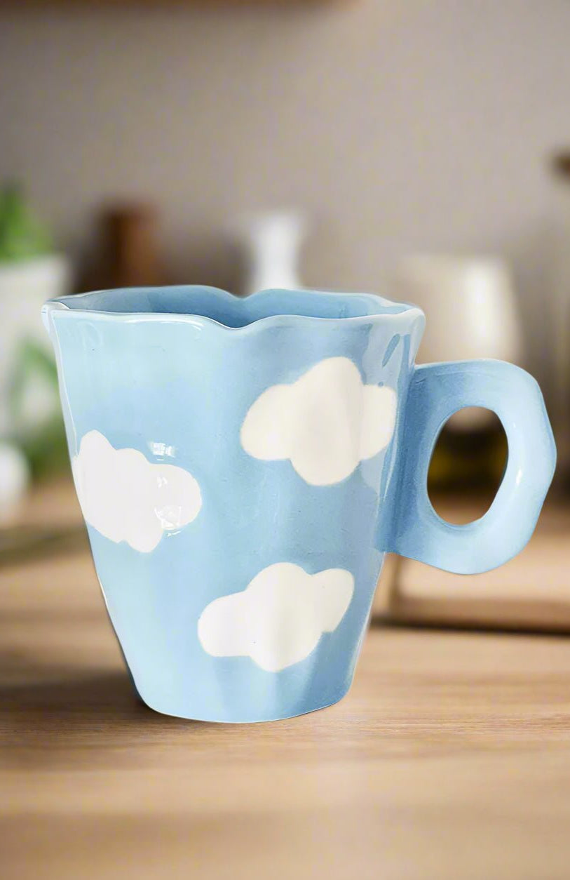 Shop Coconut Lane Coconut Lane Clouds Coffee Mug Mug for women – premium loungewear and festival fashion at Spoiled Brat