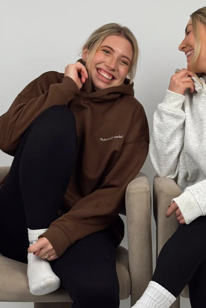 Shop Coconut Lane Coconut Lane Feelings "Selectively Social" Hoodie Hoodie for women – premium loungewear and festival fashion at Spoiled Brat