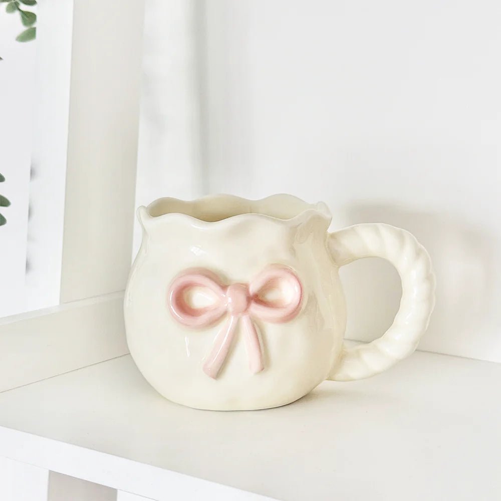 Coconut Lane Pink Bow Mug by Coconut Lane – Mug – | Spoiled Brat UK