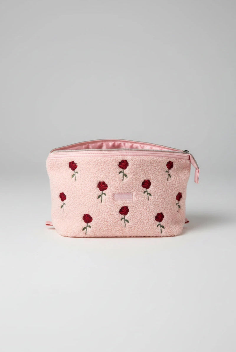 Shop Coconut Lane Coconut Lane Quilted Embroidered Roses Expandable Cosmetic Bag Cosmetic Case for women – premium loungewear and festival fashion at Spoiled Brat