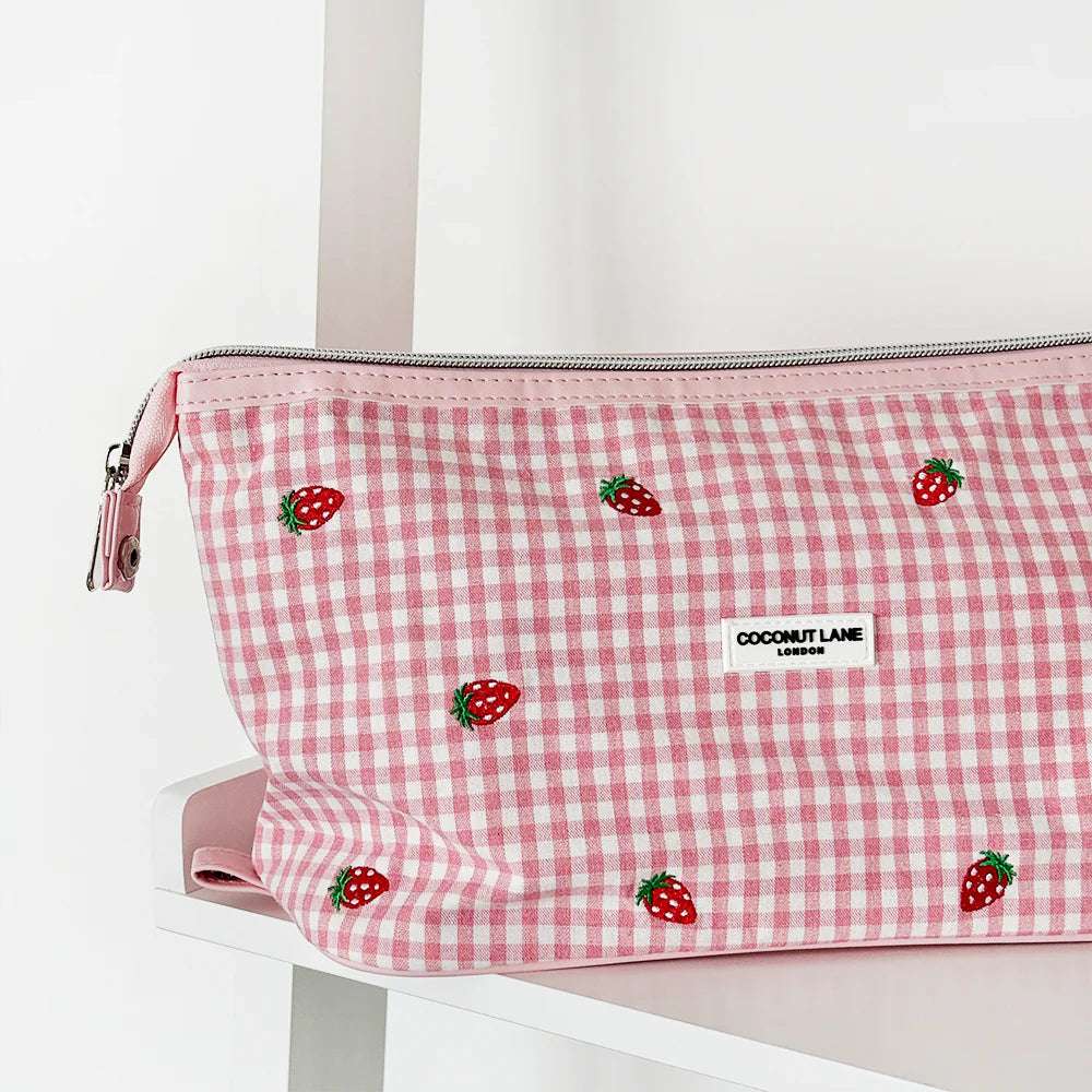 Coconut Lane Strawberry Picnic Magic Lifestyle Pouch by Coconut Lane – Cosmetic Case – | Spoiled Brat UK